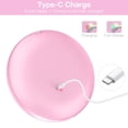 thumbnail image 5 of Led Compact Mirror, Rechargeable 1x/10x Magnification Compact Mirror, Dimmable Small Travel Makeup Mirror,Pocket Mirror for Handbag,Purse,Handheld 2-Sided Mirror,Gifts for Girls,Cyan, 5 of 5