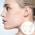thumbnail image 1 of 2022 Creat-ivity Pin Modeling Ear Studs Pendientes Pendiente Joyería hermosa Pendientes para fiesta de graduación Wmkox8yi sjalhkljlk3895, 1 of 7