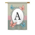 thumbnail image 7 of Breeze Decor 30154 Butterflies X Monogram 2-Sided Vertical Impression House Flag - 28 x 40 in., 7 of 7