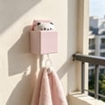 thumbnail image 5 of Retractable Wall Hook with Kawaii Peeking Cat Design, No Drill Decorative Hook for Keys Towels in Bathroom Kitchen, 5 of 7