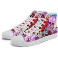thumbnail image 2 of Skull High Tops Canvas Shoes for Men Women Classic Lace Up Gothic Fashion Sneaker Street Casual Canvas Sneakers, 2 of 7