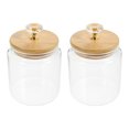 thumbnail image 4 of 2pcs Glass Tea Canisters Grains Containers Household Glass Canisters Storage Holders, 4 of 6