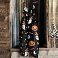 thumbnail image 1 of Women's Jumpsuit Halloween Print Casual Loose Vintage Shoulder Strap Cotton Linen, 1 of 3
