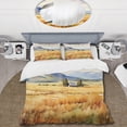 thumbnail image 2 of Designart "Wyoming Yellow Prairies High Plains Beauty" Wyoming Bedding Covert Set - Landscapes Yellow Modern Bed Set With 1 Sham, 2 of 6