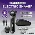 thumbnail image 4 of Philips Norelco Shaver 6600 with SenseIQ Technology, Series 6000.SkinProtect Blades, 360° Contour Heads and Smart Hair Sensor, 4 of 7
