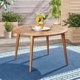 thumbnail image 4 of 47.25" Square Acacia Wood Patio Dining Table - Teak Finish Outdoor Table for Garden, Backyard & Poolside, Water-Resistant & Weatherproof, 4 of 11