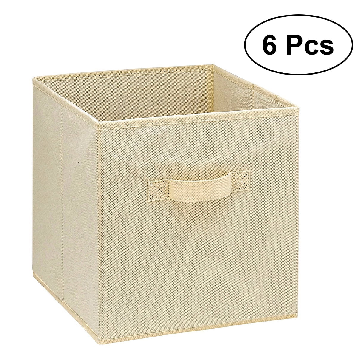 6Packs Closet Storage Box Organizer Cube Bin Basket Container Store Clothes Book