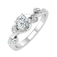 thumbnail image 1 of 1/5 Carat Diamond Engagement Rings in 10K White Gold - IGI Certified (Ring Size 5), 1 of 6