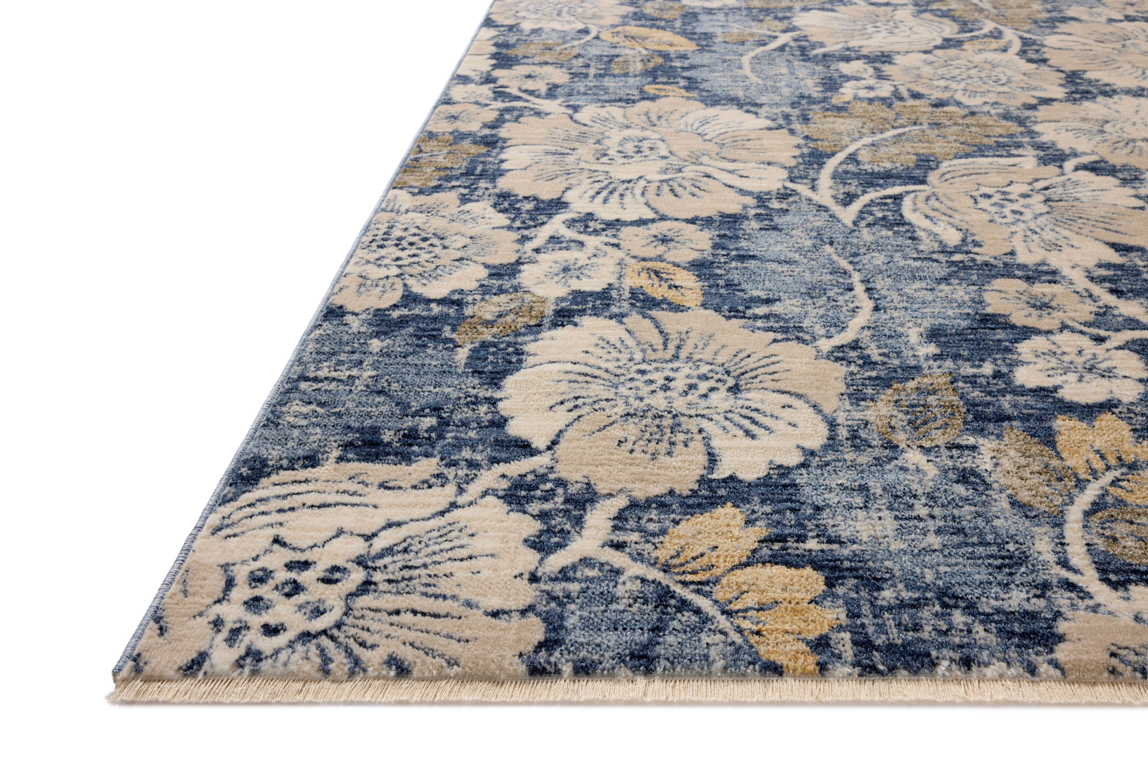 Loloi Eileen Denim / Natural 2'-0" x 3'-0" Accent Rug