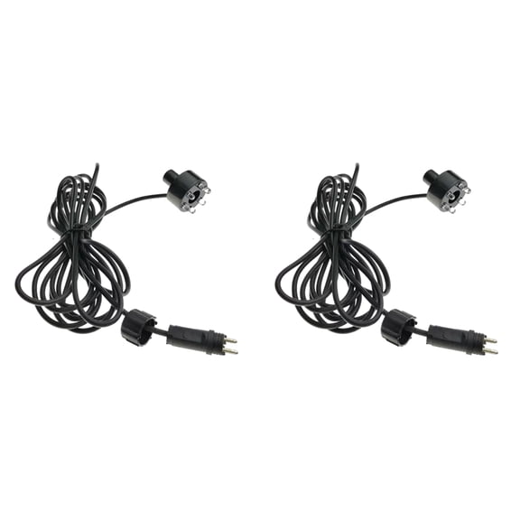 2X RGB 6 LED AC12V Water Fountain Light with 2Pin Connection Underwater Pond Lights Water Feature Lights for Pool