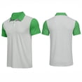 thumbnail image 2 of Inglocry Men's Polo Shirts Short Sleeve Golf Quick Dry Collared Moisture Wicking Athletic Performance Polo Shirt 2026 Light Gray 3XL, 2 of 8