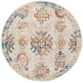 thumbnail image 2 of SAFAVIEH Bristol Bill Oriental Polyester Area Rug, Light Gray/Blue, 7' x 7' Round, 2 of 8