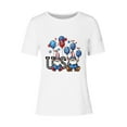 thumbnail image 5 of UVEASISHA 4th of July Tshirts for Women Funny Patriotic Graphic Short Sleeve Tees Holiday Celebration Gnomes T-Shirt White XXL, 5 of 5