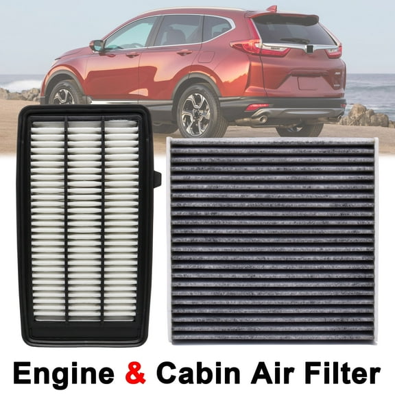 OEMASSIVE Combo Set Engine Cabin Pollen Air Filter for Honda CRV Civic 1.5 Turbo 2016-2021