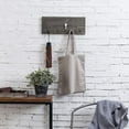 thumbnail image 4 of MyGift Vintage Wood Wall Mounted Coat Hook, Gray, 4 of 6