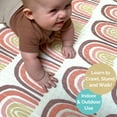thumbnail image 6 of JumpOff Jo Large Foldable Kids Foam Play Mat, Padded Baby Floor Mat, 70 x 59 in - Elephant Rainbow, 6 of 7