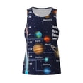thumbnail image 4 of Easygdp Solar System Men's Tank Top, Sleeveless Muscle T Shirts, Breathable, Quick-Dry, Loose for Gym, Running, Fitness - XX-Large, 4 of 9