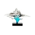thumbnail image 2 of Clear Gray  Blue Sculpture, 2 of 3