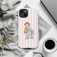 thumbnail image 6 of Curious Monkey Pajama Phone Case, Adorable Monkey with Teddy Bear iPhone Cover, Cute and Cozy Protective Case for iPhone 17 16 15 14 13 12 11 Pro Plus Mini, 6 of 6