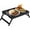 Black, variant on Lorveina Bamboo Bed Tray Table with Folding Legs Breakfast Serving Tray Laptop Desk for Bed Sofa Eating and Snacks, Natural