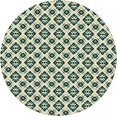 thumbnail image 3 of Round Fitted Tablecloth 52 Inch, Abstract Geometric Elastic Tablecloth for Round Tables Fitted Table Cover Stain and Wrinkle Resistant Tabletop Covers Outdoor Tablecloth for Party, Wedding, Cocktail, 3 of 8
