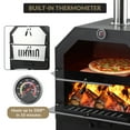 thumbnail image 4 of AKDSteel Four à Pizza Extérieur au Feu de Bois, Machine à Pizza de Patio avec Pierre à Pizza, Pelure de Pizza, Grille, Roues et Couvercle Imperméable pour le Camping dans la Cour Arrière, 4 of 8