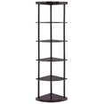 thumbnail image 2 of Coaster Bonwick 5-Shelf Corner Bookshelf, Cappuccino, 2 of 2