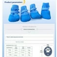 thumbnail image 3 of 4lots Versatiles Silicones Boot for Dog Multifunctional Antislip Design Outdoor Use Comfortable Wear, 3 of 8