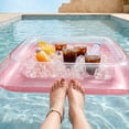 thumbnail image 7 of Inflatable Pool Cooler, Floating Ice Serving Tray for Drinks and Snacks, Thickened PVC Pool Party Beach Lake Accessory, 7 of 7