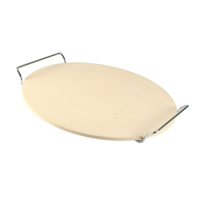Pizza de piedra para horno con accesorios de soporte de estantería de transporte pan Piedra para hornear pan de pizzas crujientes para parrillas de