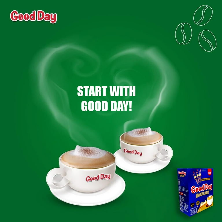 Good Day Hazelnut 3-in-1 Instant Coffee 24 Sticks 480g - Walmart.com