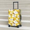 thumbnail image 5 of Yiaed Lilies Flowers Print Travel Luggage Cover Suitcase Protector Fits 18-32 Inch Luggage Wheel Covers Patterned Elastic Luggage Anti-scratch（No luggage）-Medium, 5 of 5
