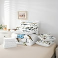 thumbnail image 4 of Erosebridal Sharks Bedding Sets Queen Size , Sea Marine Wildlife Comforter Sets with Sheets, Super Cozy 7 Pieces, 4 of 5