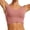 Pink, variant on Arlun Long Line Athletic Bras for Women High Supportive Comfort Wide Shoulder Straps Workout Yoga Bras Square Neck Lightweight Breathable for Running Fitness Purple XL