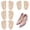 Beige-4pairs, variant on Shoe Inserts for Women Ball of Foot Cushions Reusable Metatarsal Pads for Heels