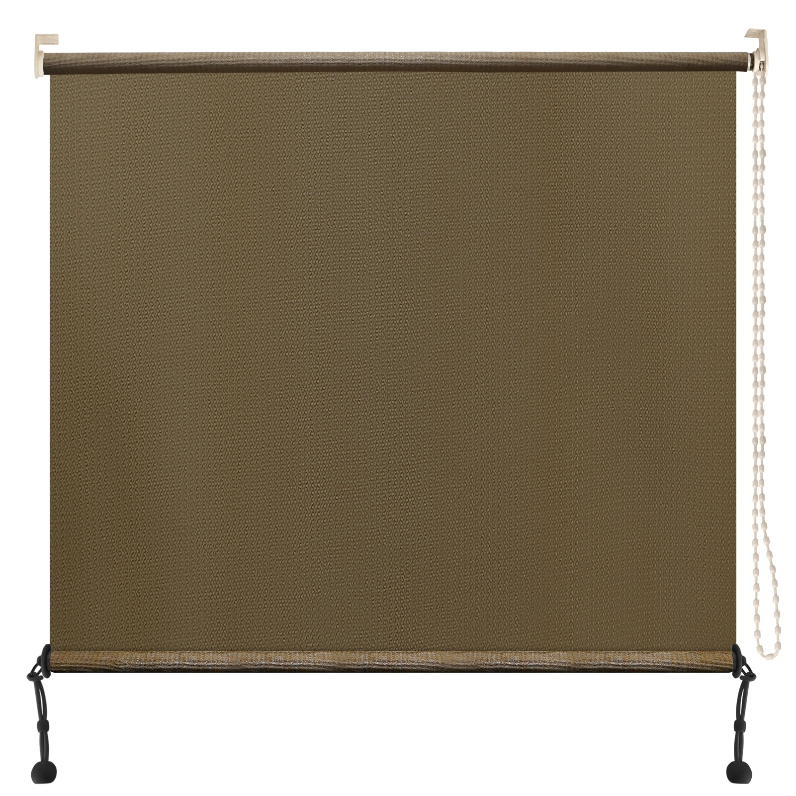 Artpuch Outdoor Patio Blinds Roll Up Shade Fabric (6'W X 6'L), Corded