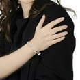 thumbnail image 6 of Haus of Brilliance .925 Sterling Silver 1.0 Cttw Womens Round cut Lobster Claw Clasp Diamond Cluster Miracle-Set Station & Twisted Bar 7" Tennis Bracelet (H-I Color, I1-I2 Clarity), 6 of 7