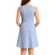 thumbnail image 3 of Vestido sin mangas de corte ajustado y acampanado de estilo chic con estampado de pata de gallo, por encima de la rodilla, en azul cielo., 3 of 6