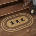 thumbnail image 2 of VHC Brands 10117 24 x 36 in. Kettle Grove Oval Shape Stencil Star Braided Jute Rug, 2 of 2