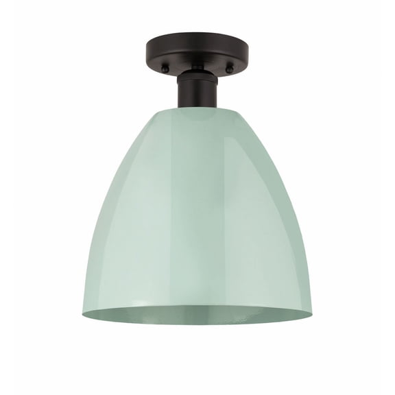 Innovations Lighting - Plymouth Dome - 1 Light Semi-Flush Mount In Industrial