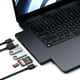 thumbnail image 1 of Adaptador Multipuertos USB C SATECHI Medianoche Pro Slim 7 en 1, 1 of 7