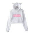 thumbnail image 4 of ILLIT merch Not cute anymore  Hooded kawaii cat ear drawstring  sweatshirt men/women fashion  pullovers, 4 of 6
