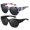A02 Floral+black, variant on Women's Oversized Cat Eye Sunglasses Thick Black Acetate Frame UV400 Protection for Old Money Minimalist Chic Office Street Style
