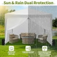thumbnail image 3 of Pop-Up Canopy Tent – White Heavy-Duty Waterproof 10x10FT – Folding Outdoor Shelter – Includes 4 Oxford Sidewalls, Stakes, Ropes & Storage Bag – for Events, Weddings & Camping, 3 of 7