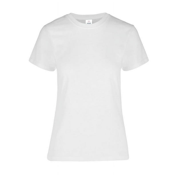 Playera Peso Completo para Dama, Color Blanco, 90% Algodón