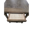 thumbnail image 4 of Contemporary Home Living 2-Drawer Solid Rectangular Bar Table - 54" - Walnut Brown, 4 of 9