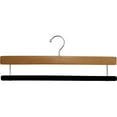 thumbnail image 3 of INTERNATIONAL HANGER White Wood Bottom Hanger with Flocked Non-Slip Bar, 25 Pack, 3 of 4