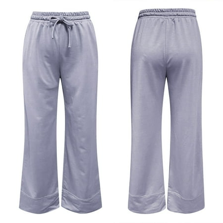 

leggings for girls Womens Casual Solid Color Comfortable Pajamas Sport Pants Long Yoga Trousers