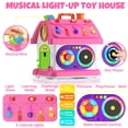 thumbnail image 2 of Montessori Toy House Hurdaos para 1 a 2 años con 24 funciones, 2 of 7