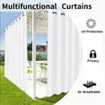 thumbnail image 4 of Rideaux Intérieurs Extérieurs pour Patio \ Panneau de Rideau à Oeillets Bloquant le Soleil pour Intimité, Rideaux Résistants aux Intempéries pour Gazebo, Véranda avant, Pergola, Kaki G x H Panneau, 4 of 8